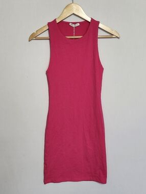 Zara Hot Pink Tank Dress Size S